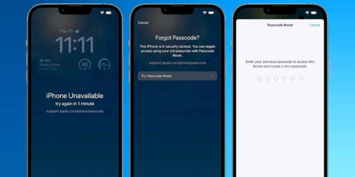 iOS 17 Privacy and Security Passcode Reset