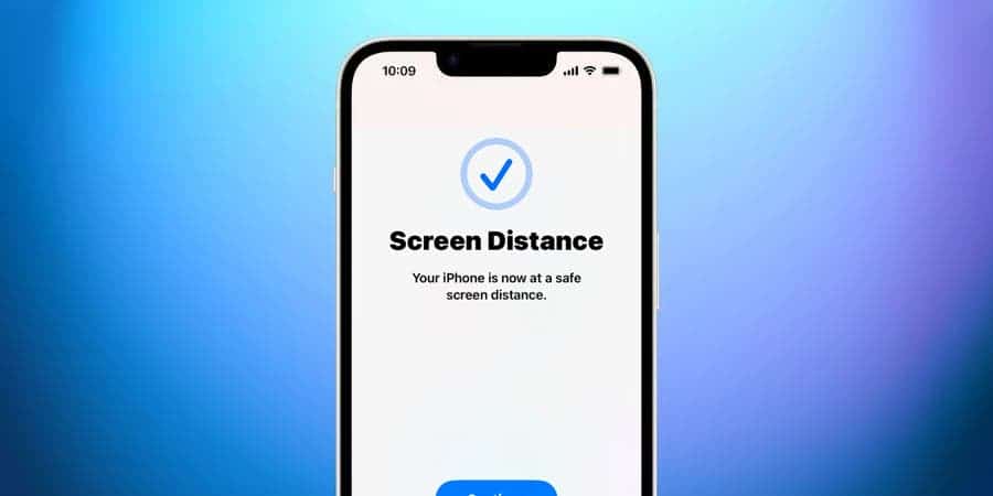 iOS 17 Screen Distance Checkmark