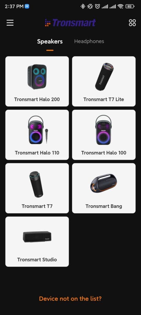 Tronsmart App