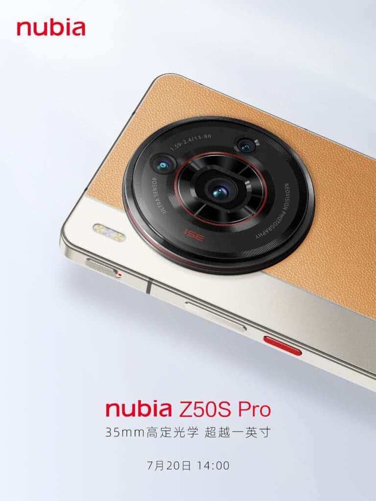 Nubia Z50S Pro: Official Images, Specs, and AnTuTu Scores Revealed 