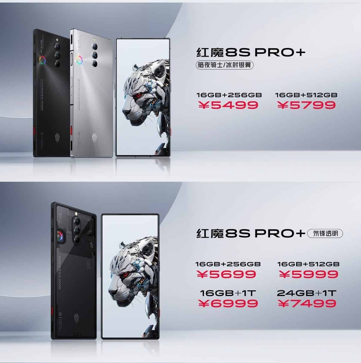 Pricing of Red Magic 8S Pro