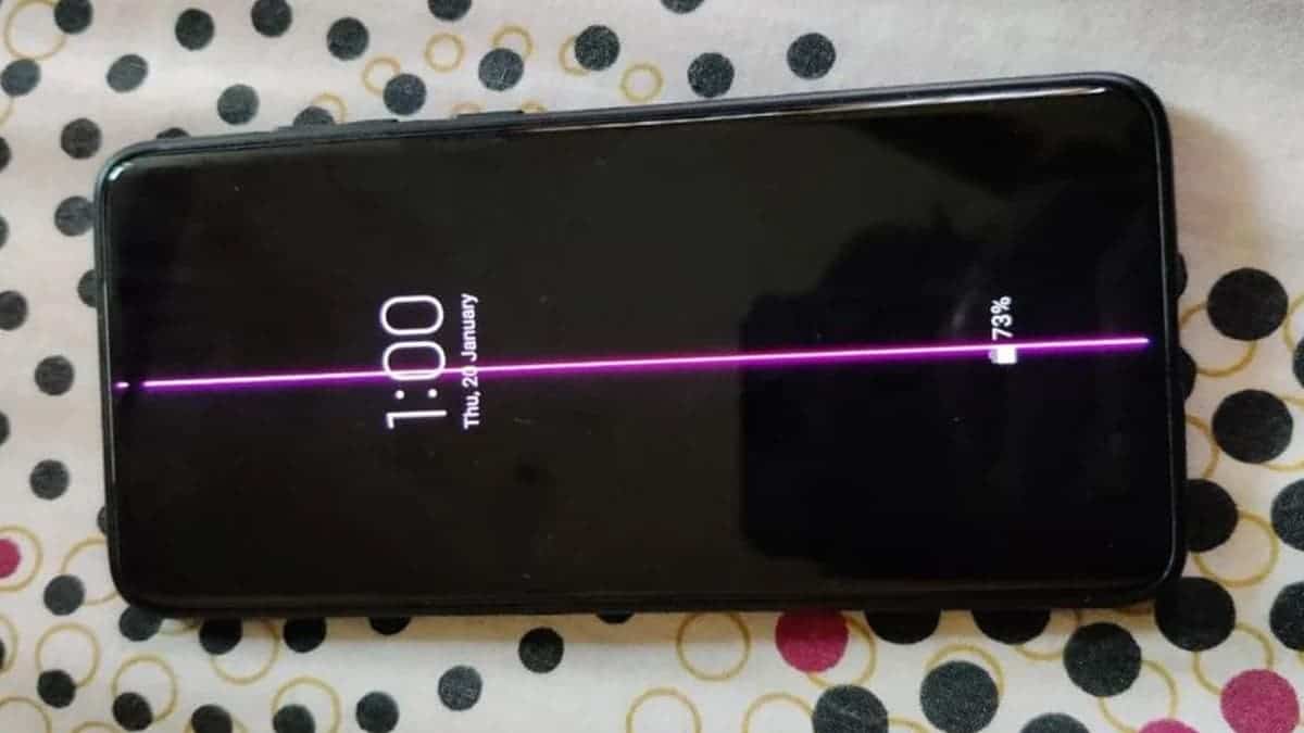 Problema con la línea rosa de los teléfonos Samsung Galaxy