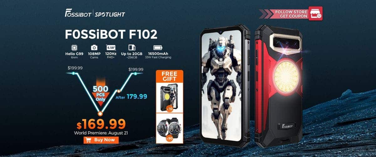 Rugged FOSSiBOT F102 comes to the market priced at $169.99 