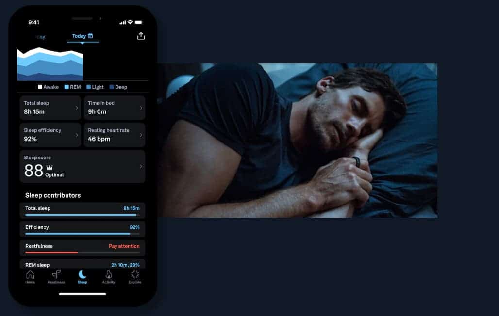 Sleep tracking with smart ring