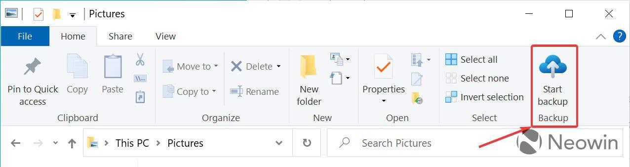 Microsoft Windows 10 File Explorer