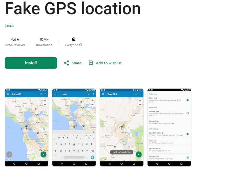 Spoof GPS in Pokémon GO