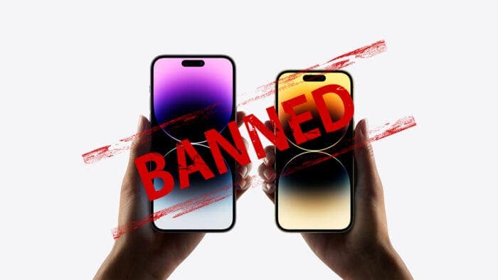 Apple iPhones Banned