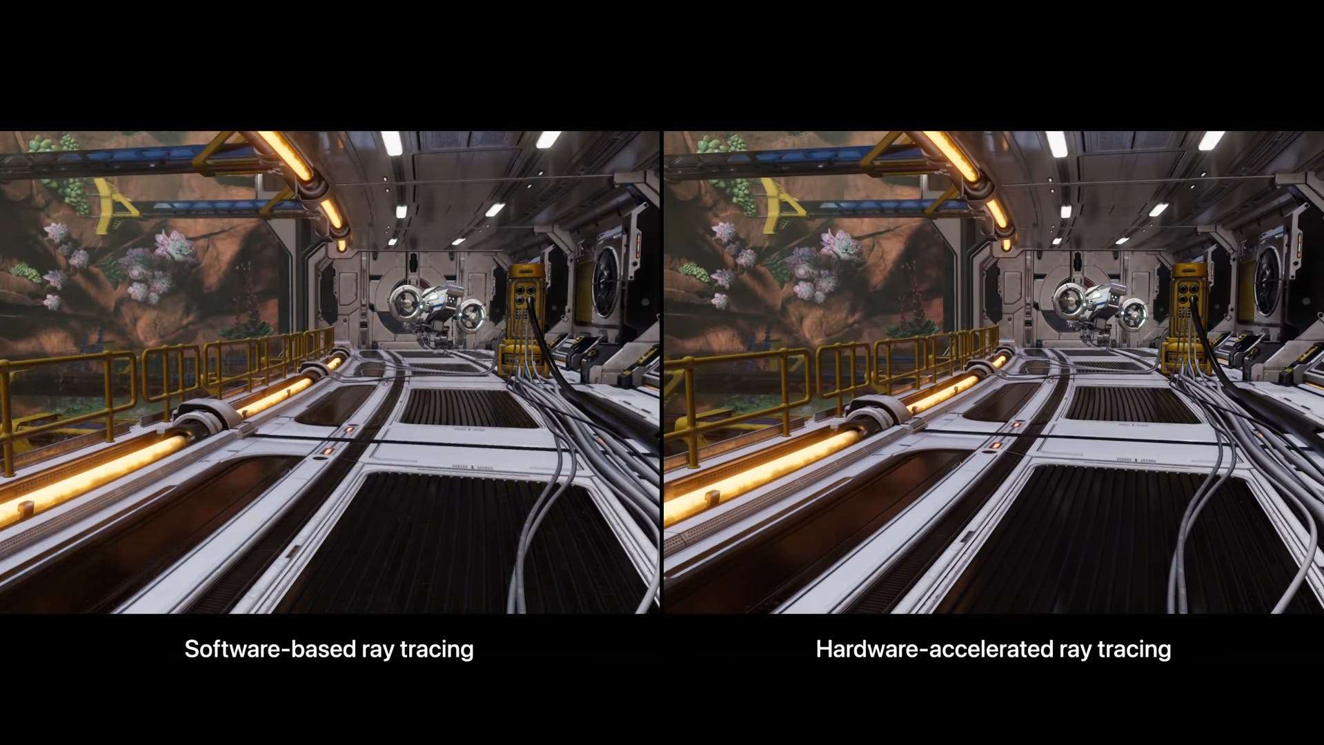 Hardware-accelerated Ray Tracing A17 Pro