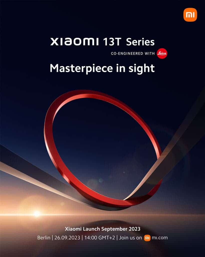 Xiaomi 13T series announcement