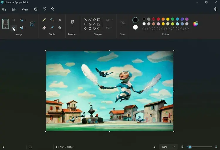 Microsoft Paint Background