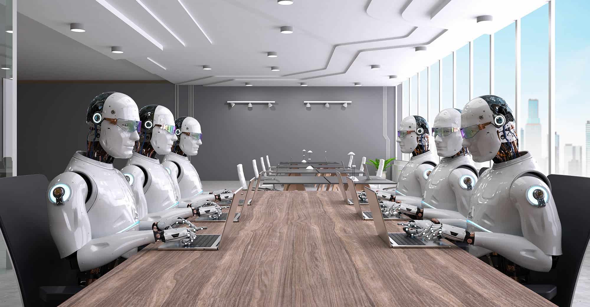 office run by robots