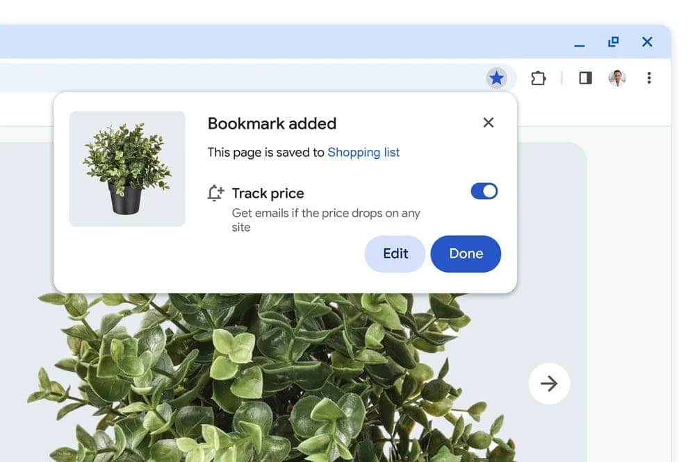 Bookmarking deal products on Chrome