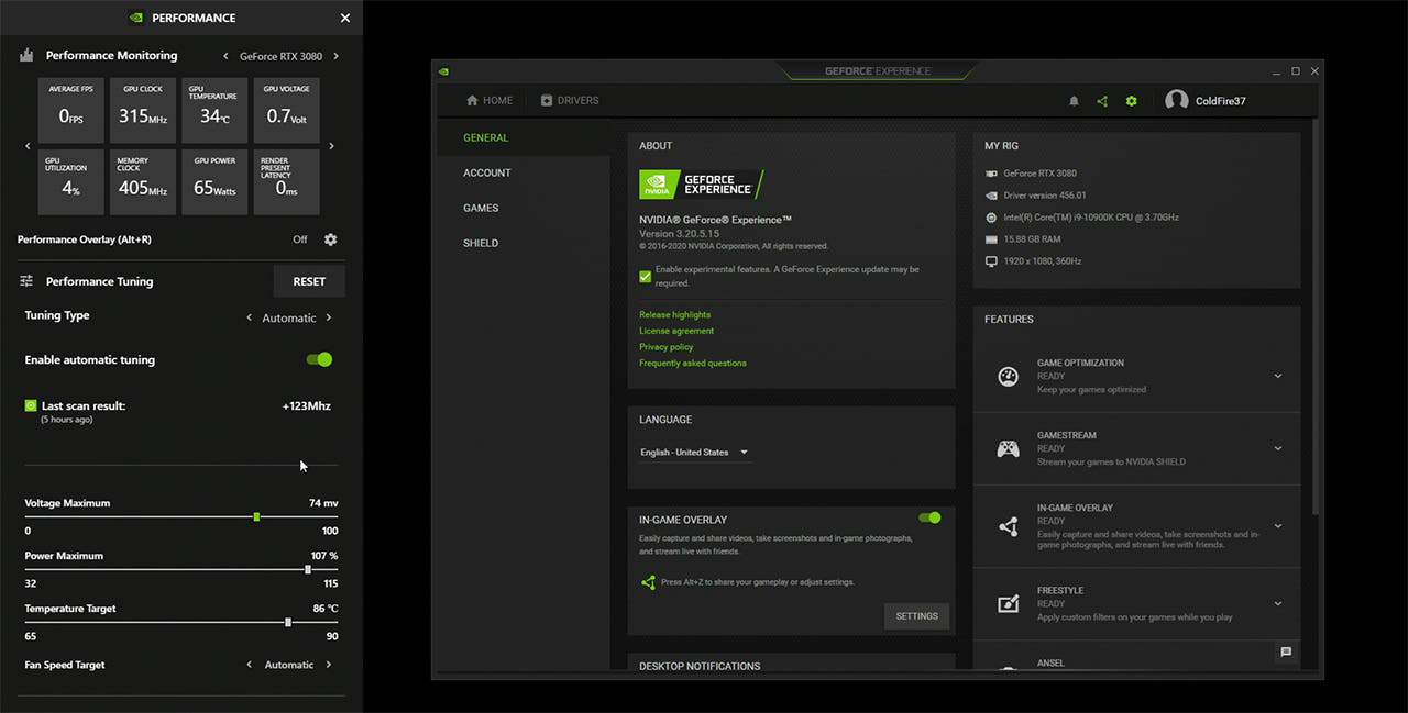 Nvidia Performance Monitoring for PC bottlenecking issues