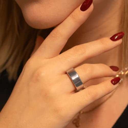 Omate Ice Ring Silver