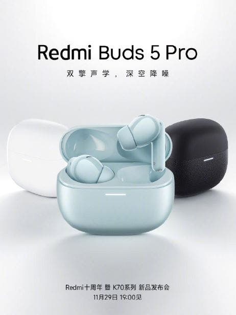 XIAOMI Redmi Buds 5 Pro In-Ear Bluetooth Earphones TWS Headset