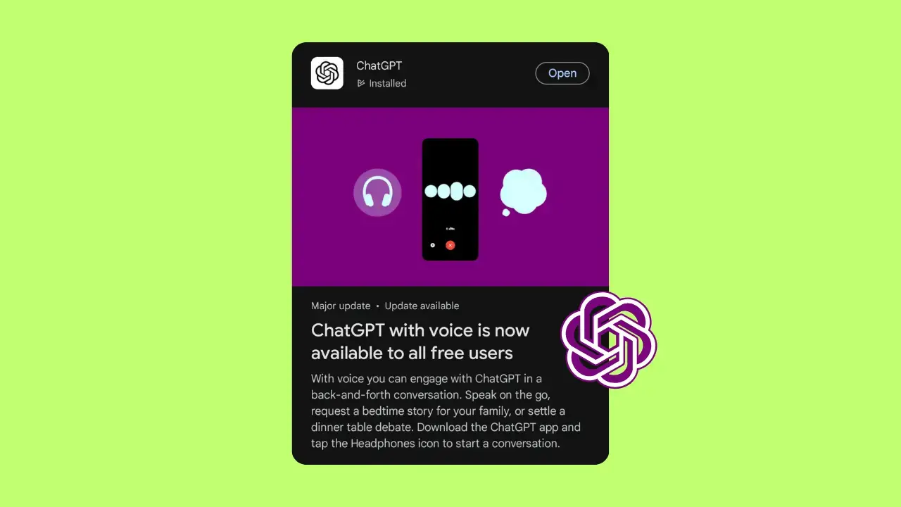 ChatGPT voice functionality