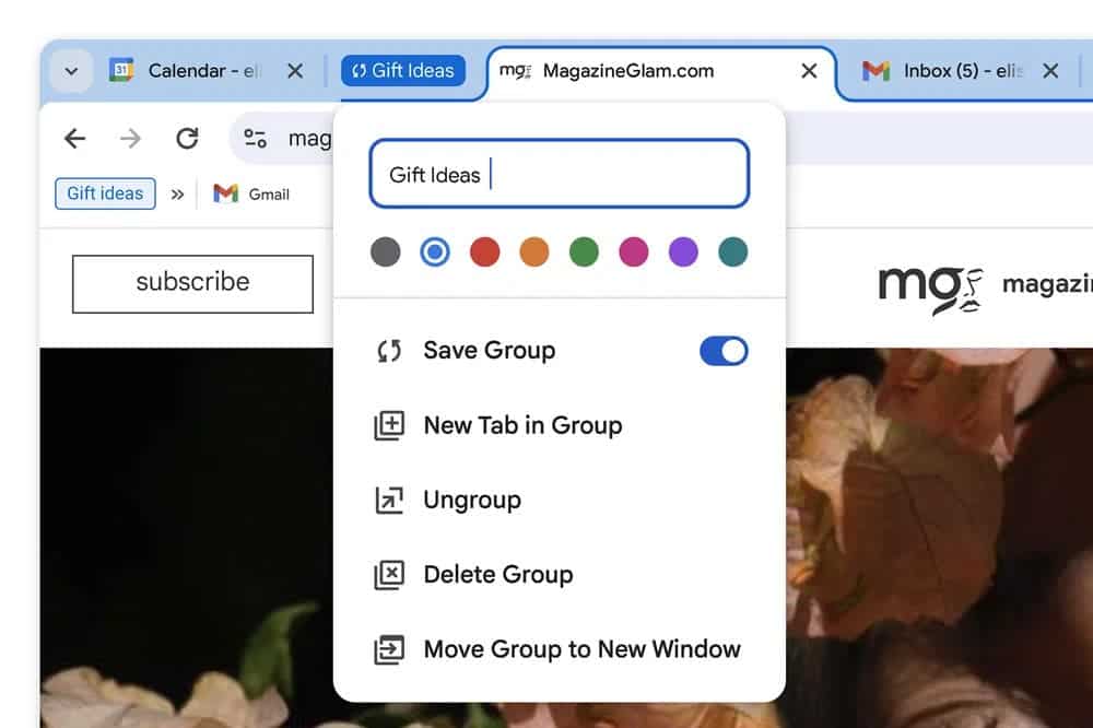 Grouping Tabs