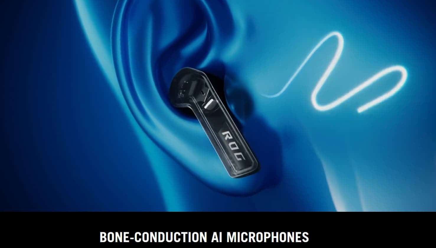 Bone conduction microphones of ROG Cetra SpeedNova