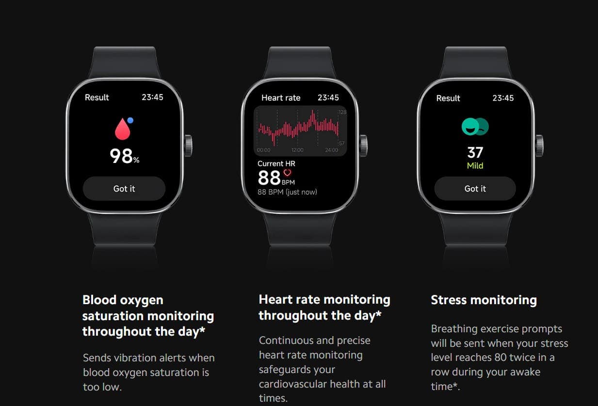 Health tracking of Watch 4