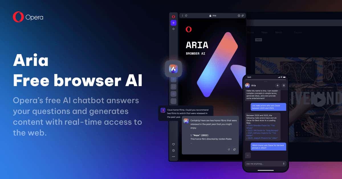 Opera Aria Browser AI