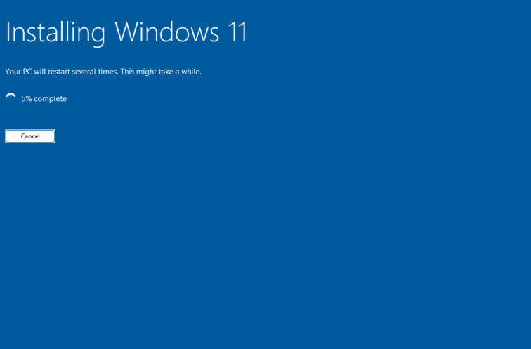 New Windows 11 Installation Screen