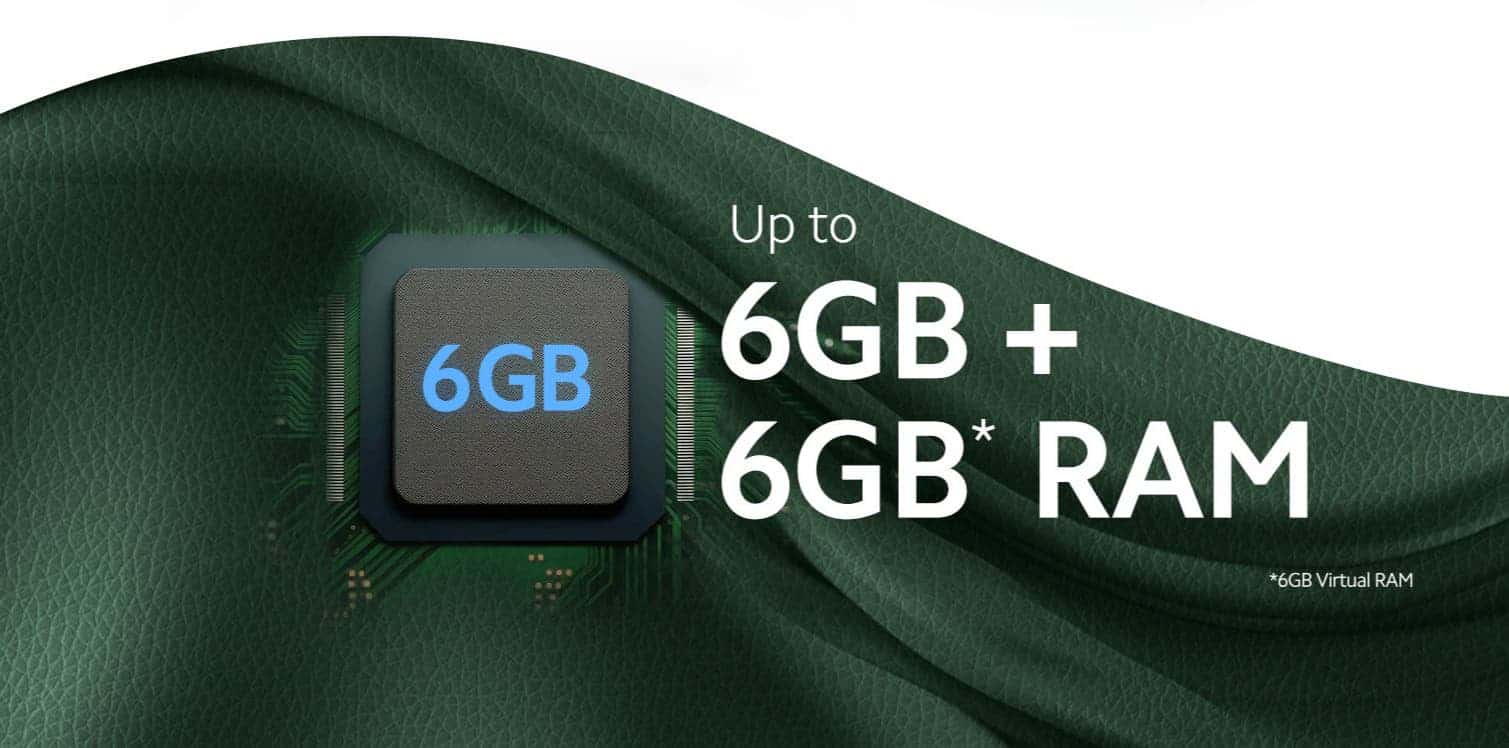 6 GB of RAM Redmi A3