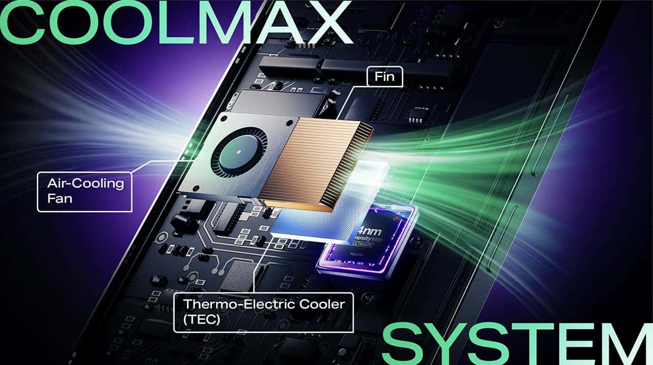 CoolMax cooling system of Infinix