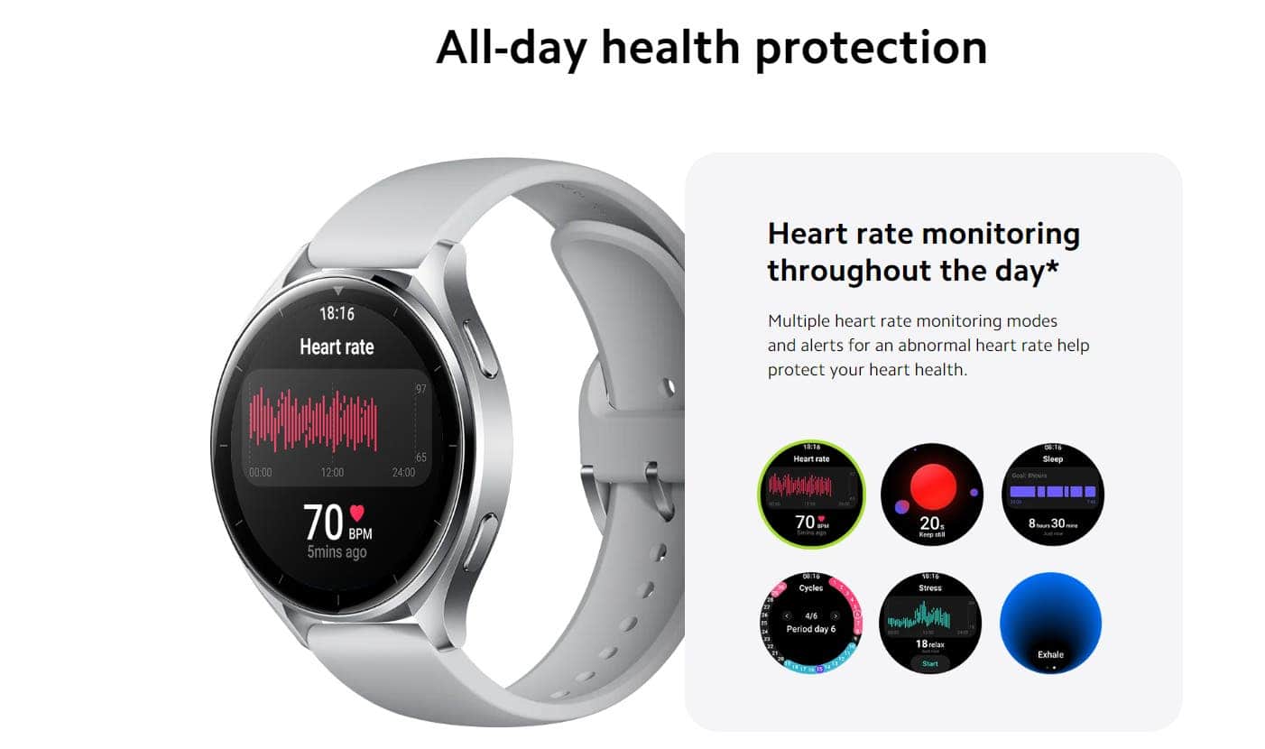 Xiaomi Watch 2 health monitoring