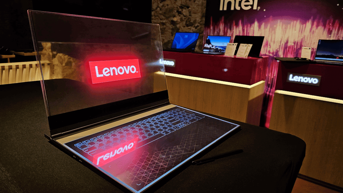 Lenovo Reveals Transparent ThinkBook Laptop Concept At MWC