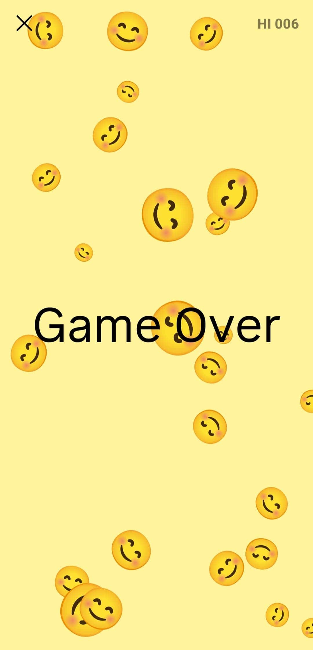 Instagram Pong Game - Game Over