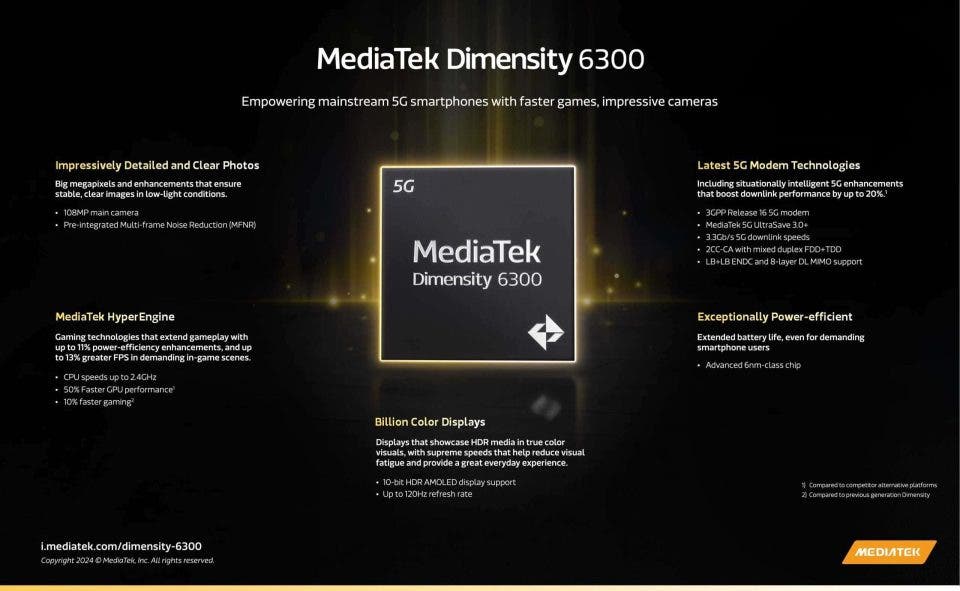 MediaTek Dimensity 6300 5G per smartphone mainstream 1 960x591 1