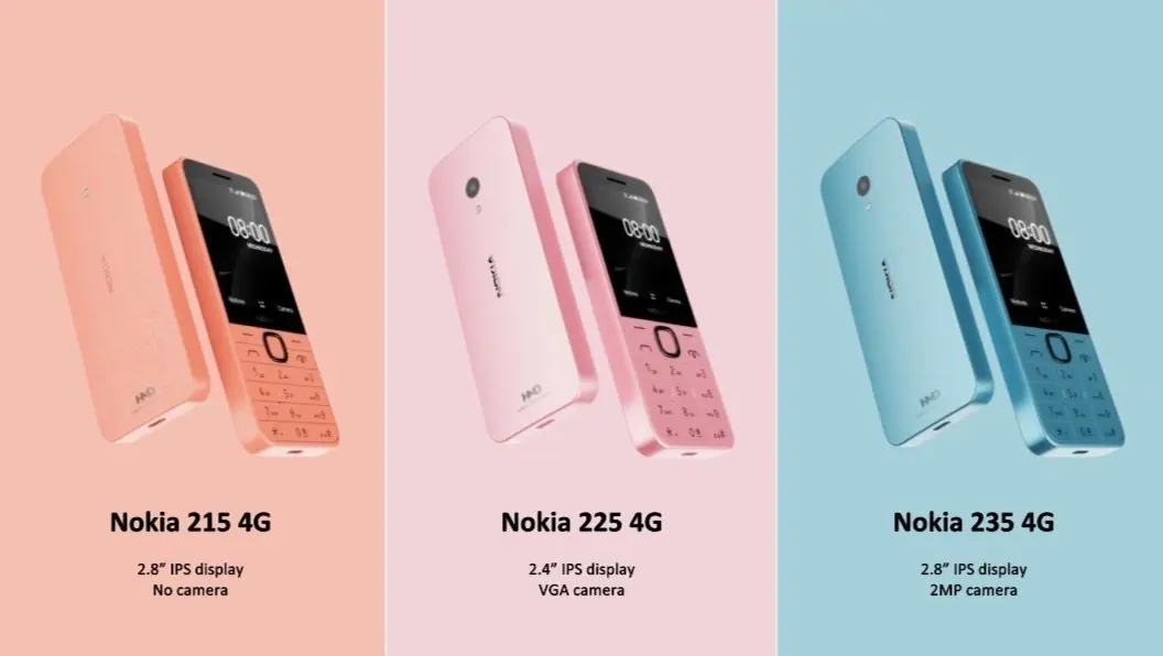 Nokia 4G feature phones