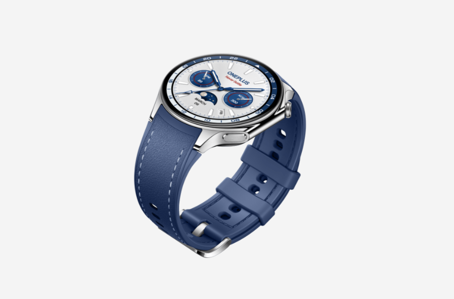 Spustené hodinky OnePlus Watch 2 Nordic Blue Edition
