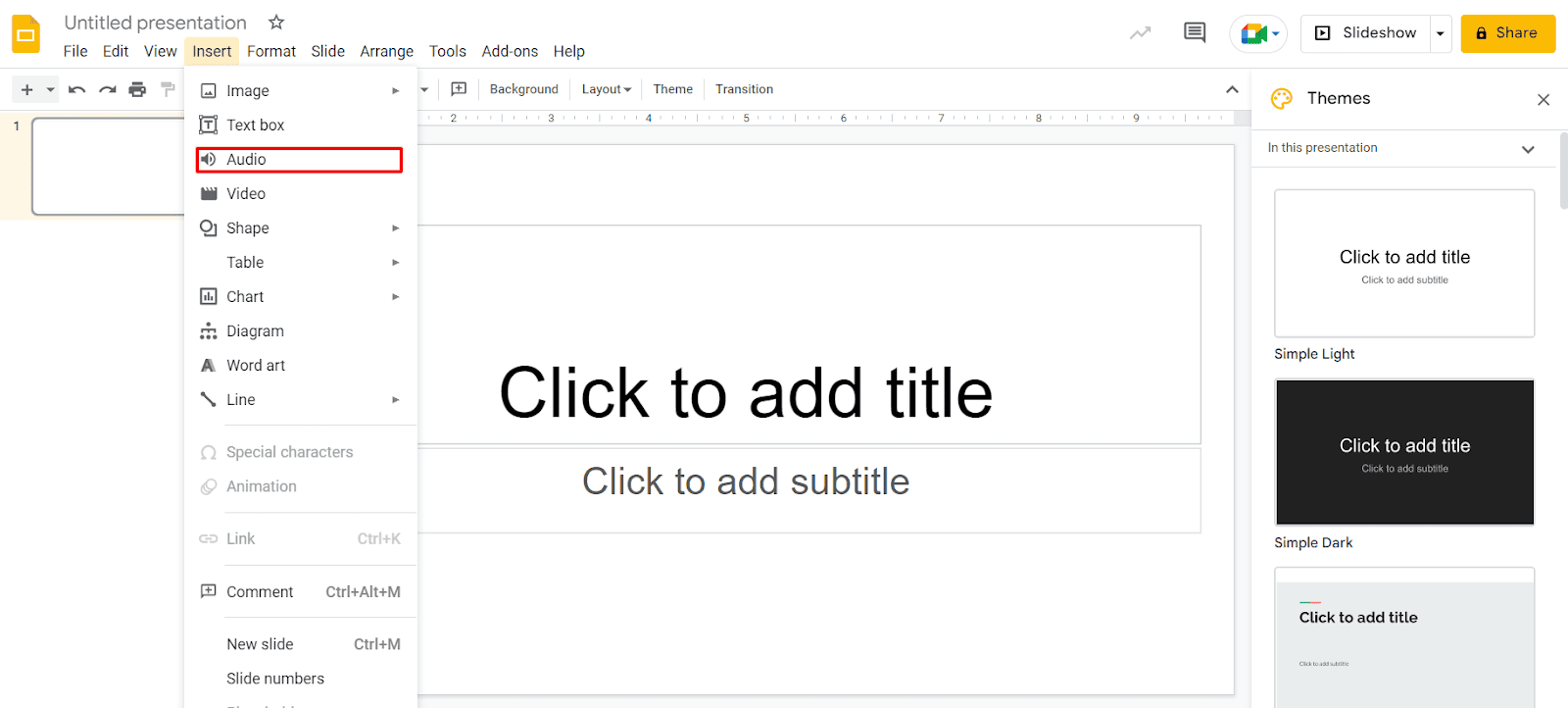 how to make a powerpoint presentation on google docs