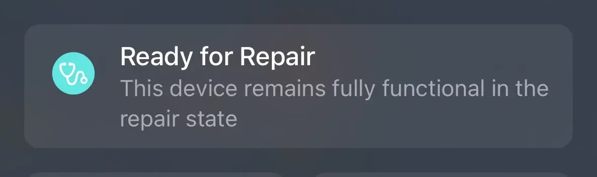 "Repair State Mode" for iPhones