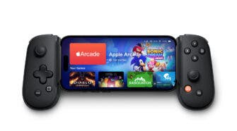 Apple iPhone with gaming emulator