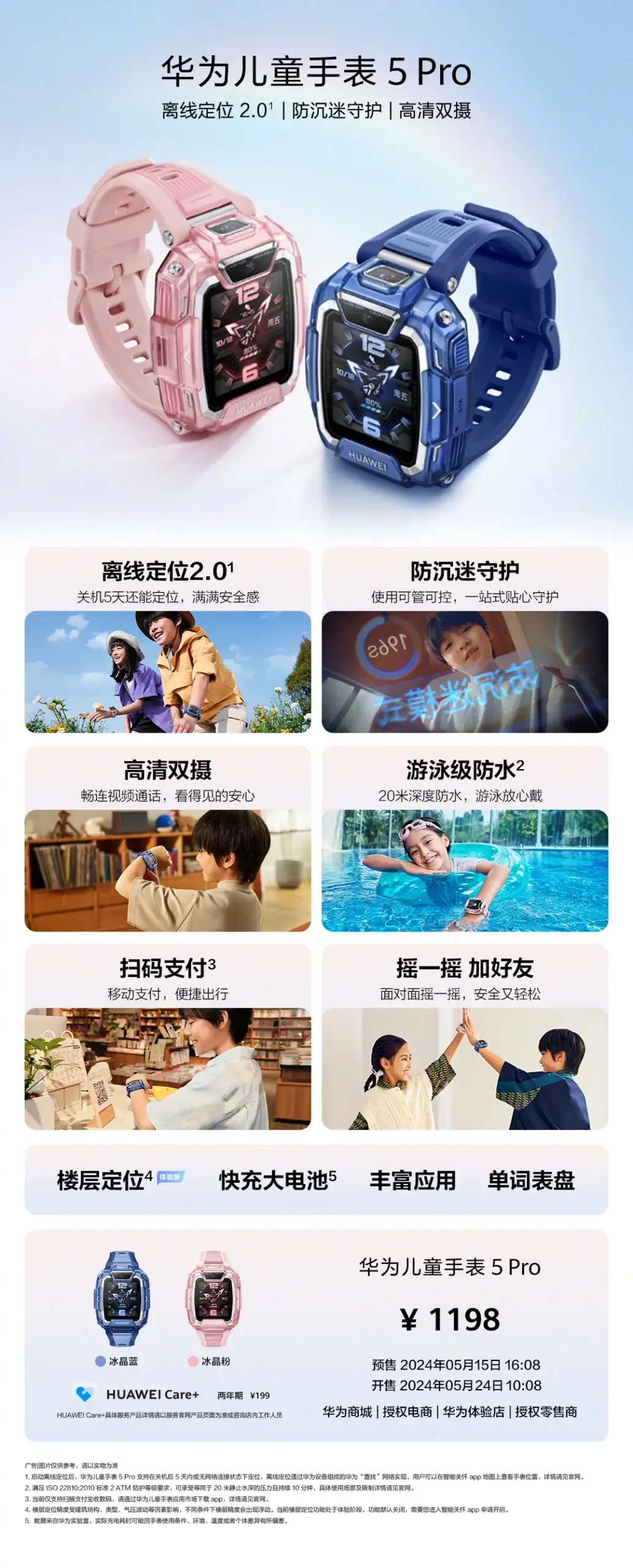 Children's watch Huawei 5 Pro