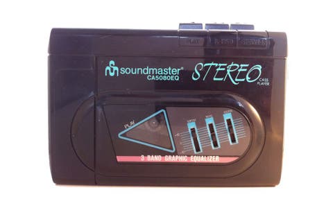 80's walkman with graphic equalizer
