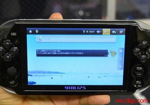 Yinglip PSV Sony PSV knock off with 5 inch screen and Android 2.2