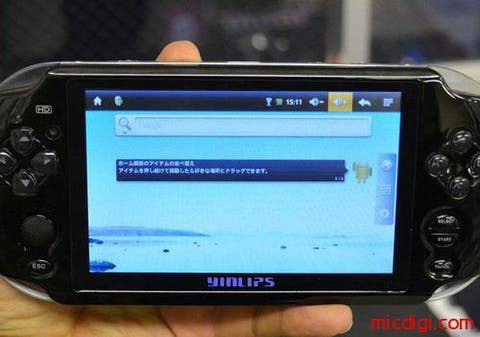 Yinglip PSV Sony PSV knock off with 5 inch screen and Android 2.2