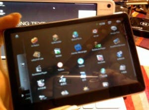 Rockchip W7 iPad Clone screen navigation