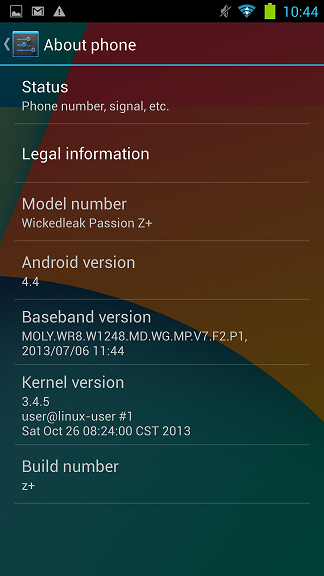 Android v4.4 update for Wickedleak Wammy Passion Z+ seeds 14th Jan onward 