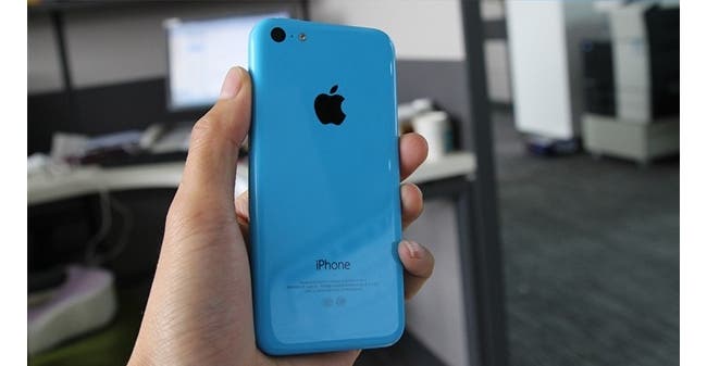 blue iphone 5c