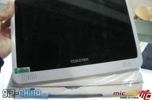 coastar white windows tablet screen close up