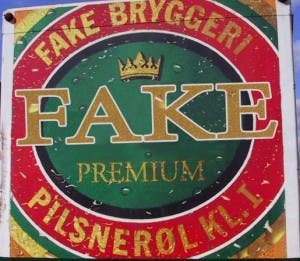fake beer