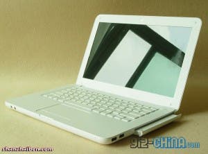 Knock-off white Macbook with multi-touch gesture support