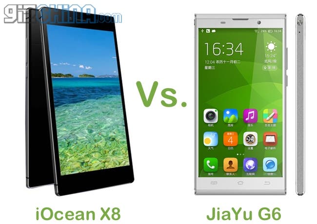 iocean x8 vs jiayu g6
