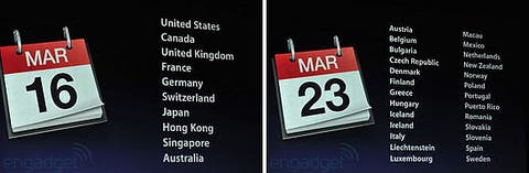 the release dates of the new iPad have been released but no news on China yet