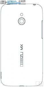 leaked patent of meizu mx back